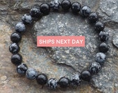 Snake Bracelet Men, Bracelet Black, Mens gift, Snake Bangle, boyfriend gift, husband gift, Calming Bracelet, Feng Shui Bracelet, Bestseller
