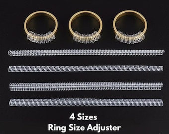 Ajustador de anillos en espiral / Reductor de tamaño de anillo / Ajustador de tamaño para anillos