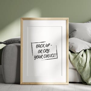 Typography poster perfect gift for geeks and nerds. Motivational poster for office, gaming setup, and home office. Minimalist wall art