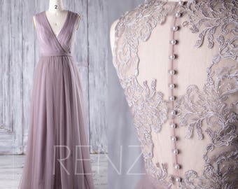 mauve color maxi dress