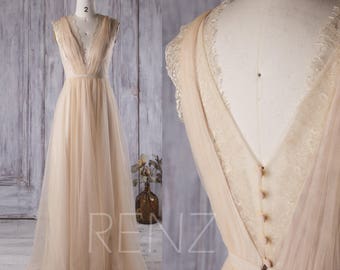 elegant champagne wedding dresses