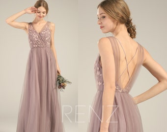 dusty mauve bridesmaid dresses