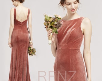 chiffon sheath bridesmaid dress with beaded straps
