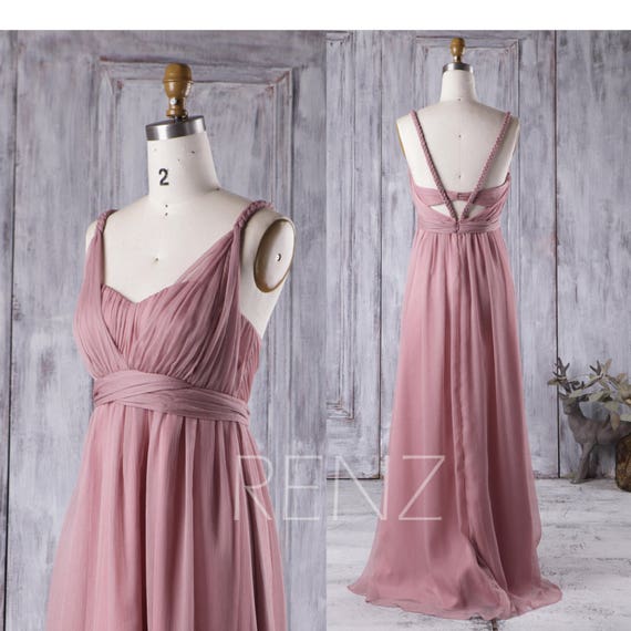 Bridesmaid Dress Dusty Rose Sweetheart Illusion Wedding Dress | Etsy