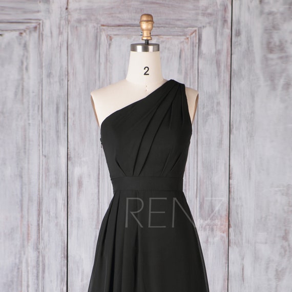 one shoulder maxi bridesmaid dress