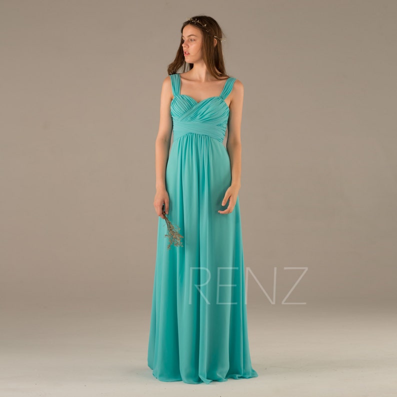 Turquoise Wedding Bridesmaid Dress