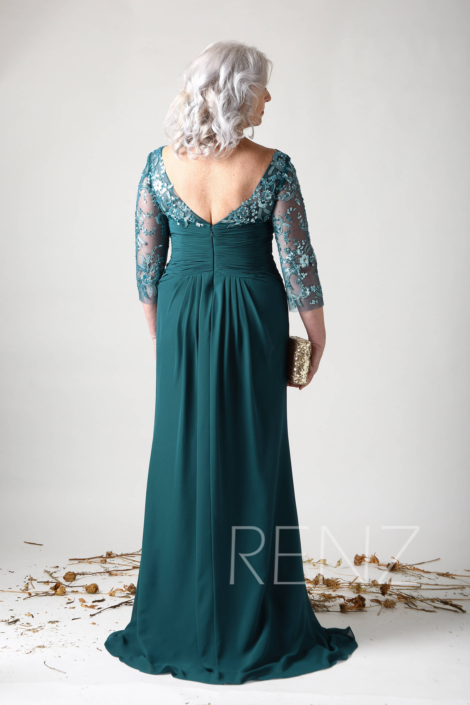 emerald green mother of the bride