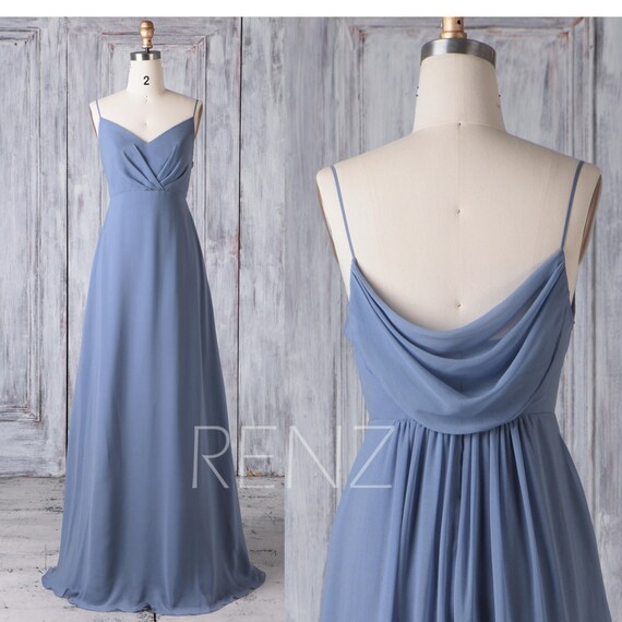 steel blue cocktail dress