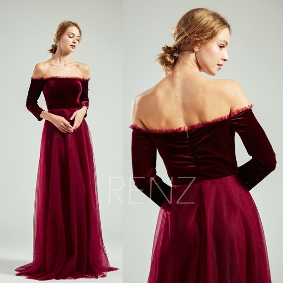 wedding velvet dress