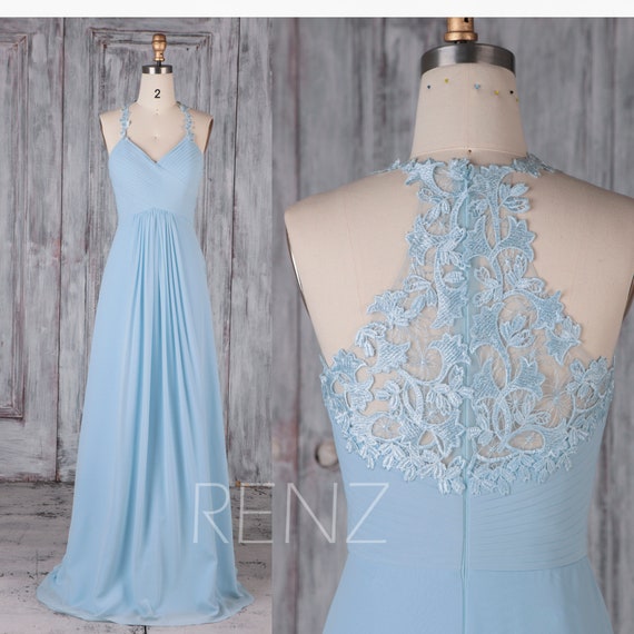 baby blue sleeveless dress
