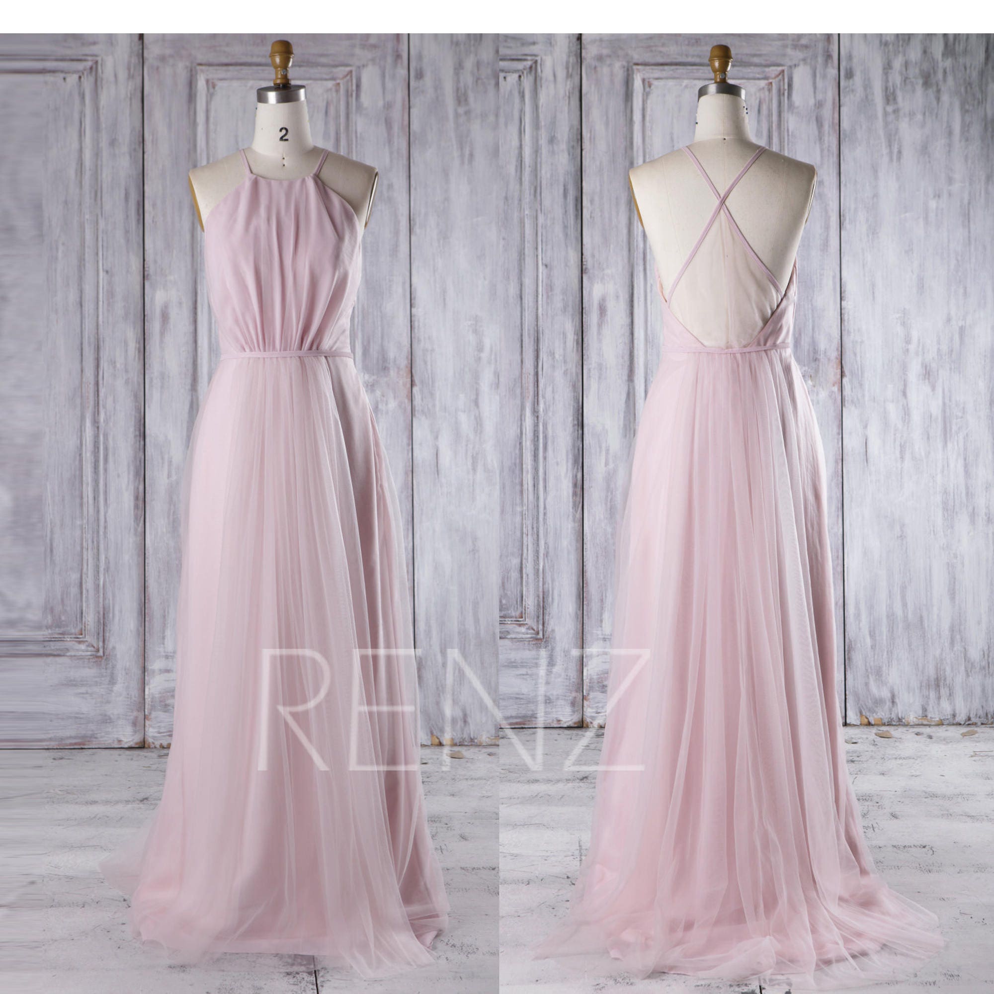 Bridesmaid Dress Blush Pink Tulle DressWedding DressCriss