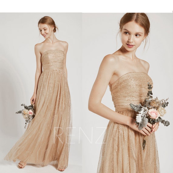 gold glitter wedding dress