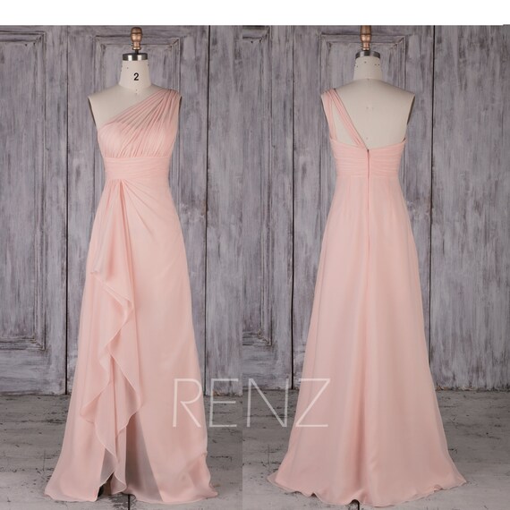 peach maxi dress bridesmaid