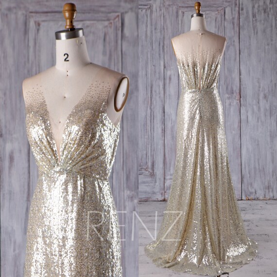 gold silver sequin dress