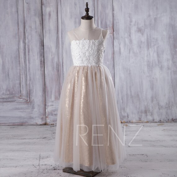 childrens white bridesmaid dresses