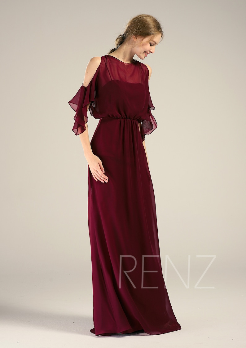 cold shoulder dress long