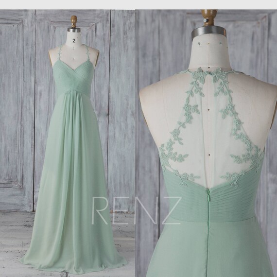 dusty mint bridesmaid dresses