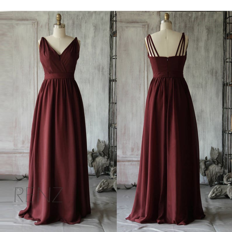 etsy burgundy dress