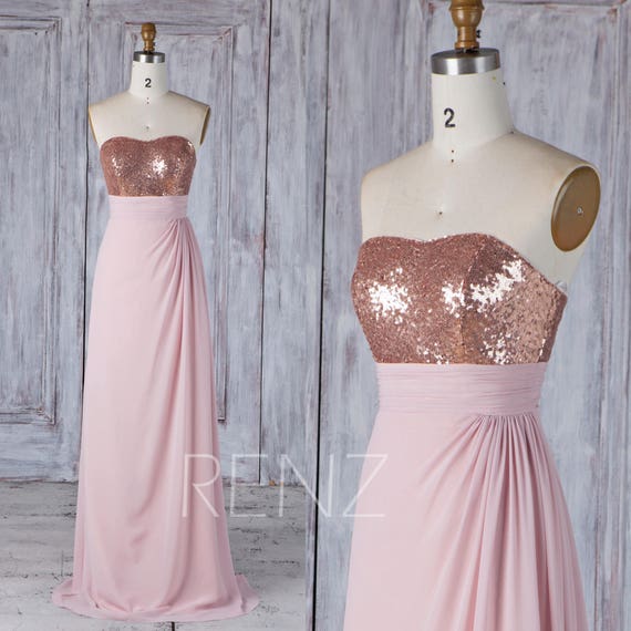 rose gold asymmetrical dress