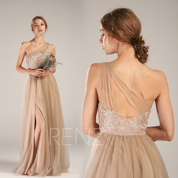 khaki party dress