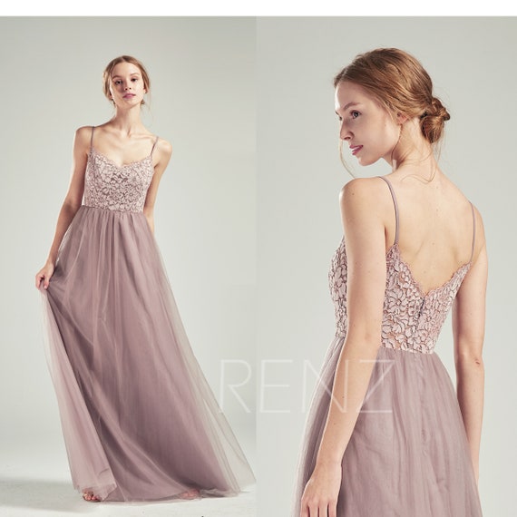 dark mauve prom dress