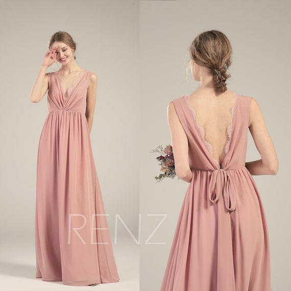 dusty rose maxi dress