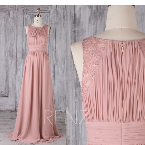 etsy dusty rose bridesmaid dress