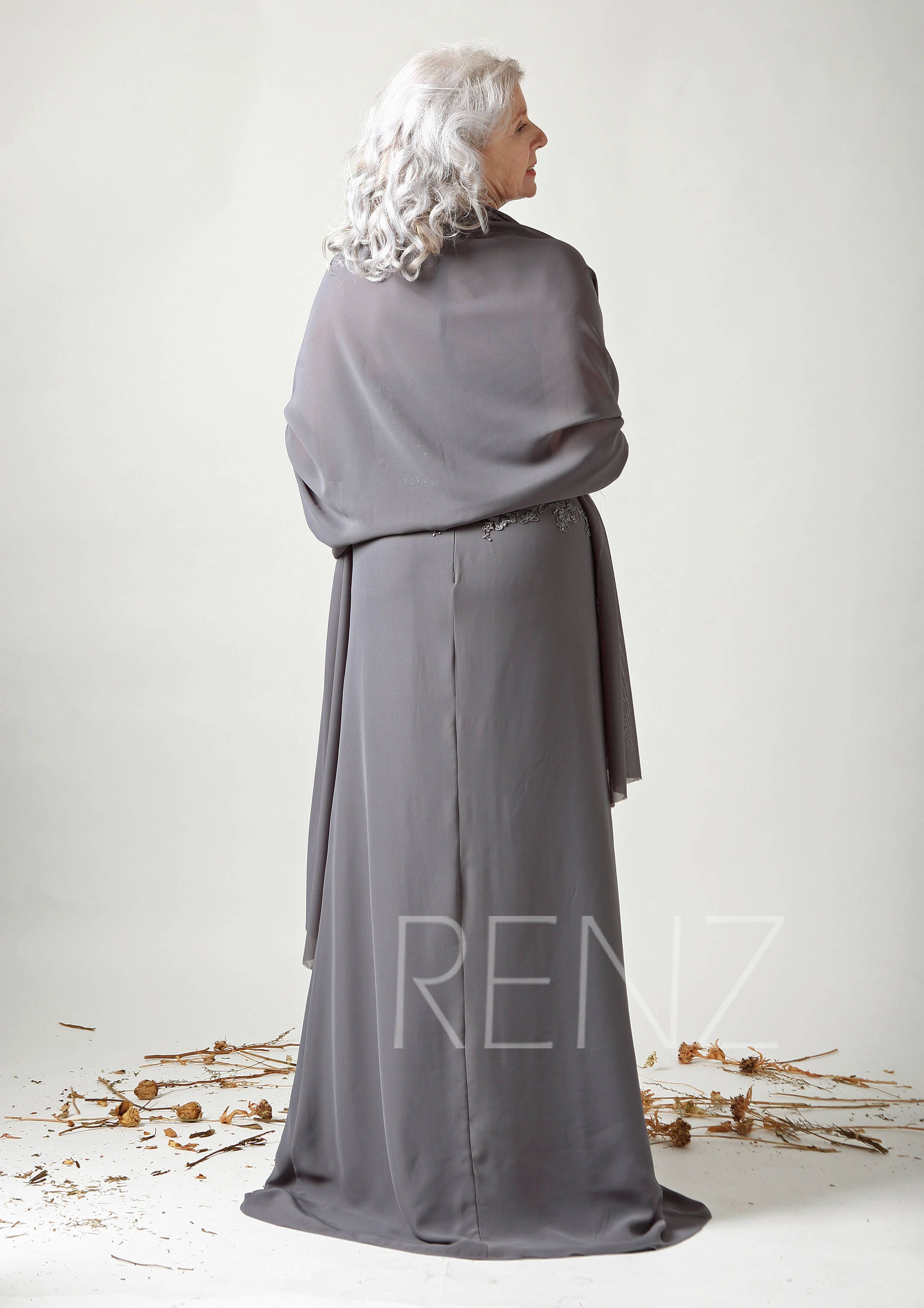 Mother of the Bride Prom Dress Charcoal Gray Sleeveless Etsy