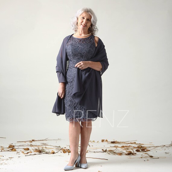 dusty blue mother of bride dress