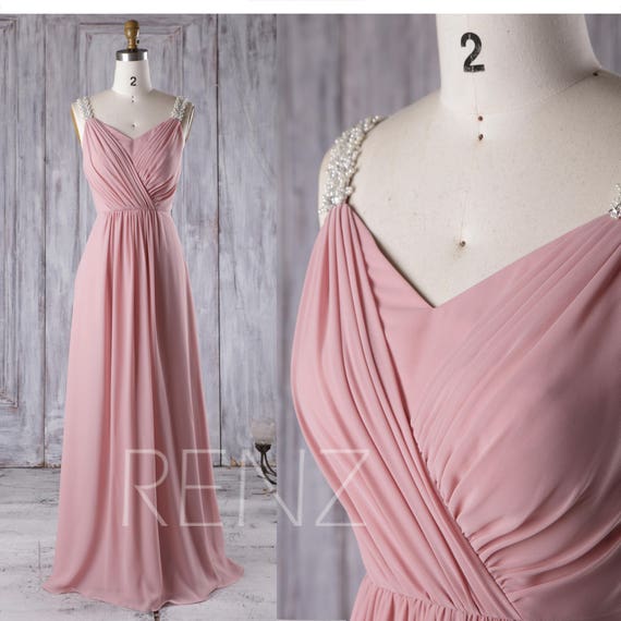 dusty rose cocktail dress