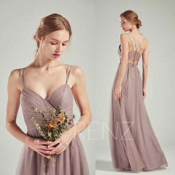 mauve tulle maxi skirt