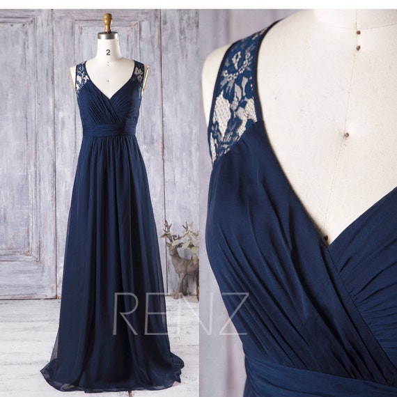 wedding gown navy blue