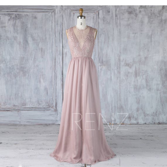 gray chiffon bridesmaid dress