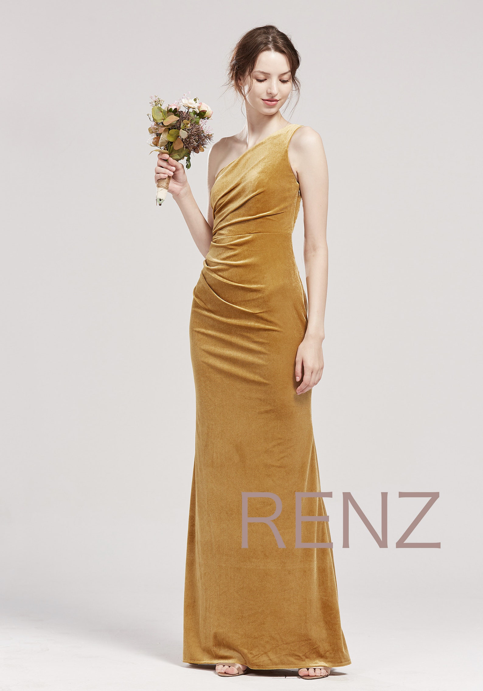 windsor ginger sequin mesh strappy gown
