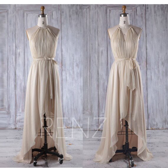 champagne multiway bridesmaid dress