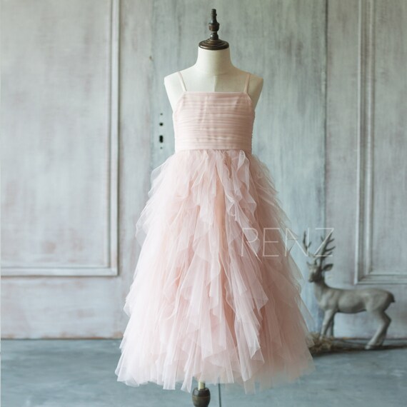 blush pink junior bridesmaid dresses