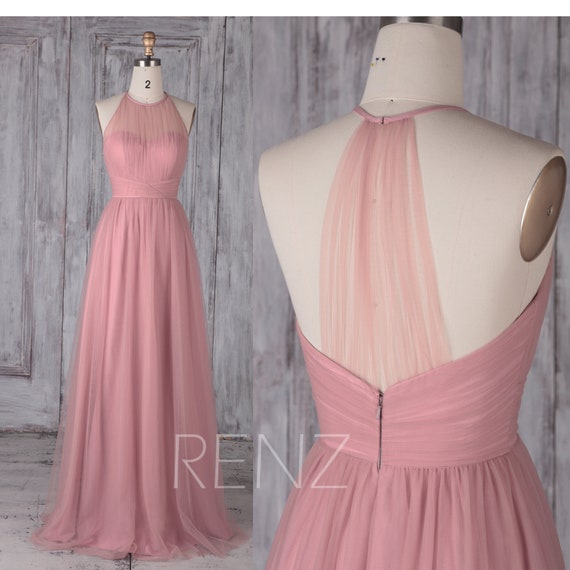 bridesmaid dress dusty pink