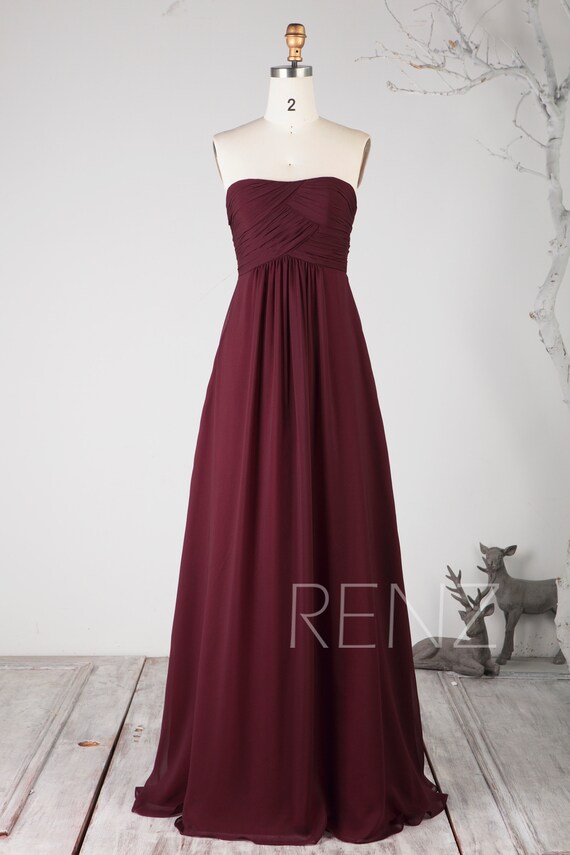 etsy burgundy dress