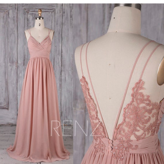 etsy dusty rose bridesmaid dress