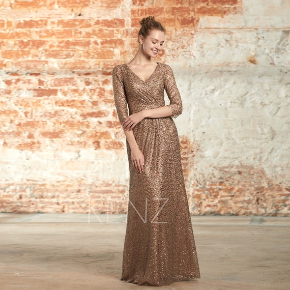 bronze evening dresses