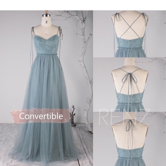 womens dusty blue dress