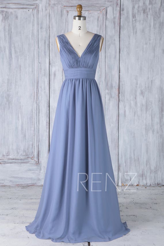 steel blue infinity dress