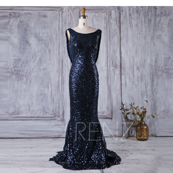 navy sequin cocktail dress