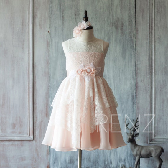 peach junior bridesmaid dresses