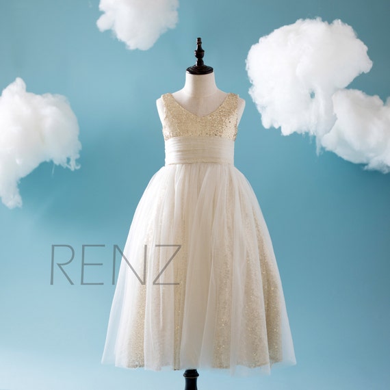 soft white flower girl dresses