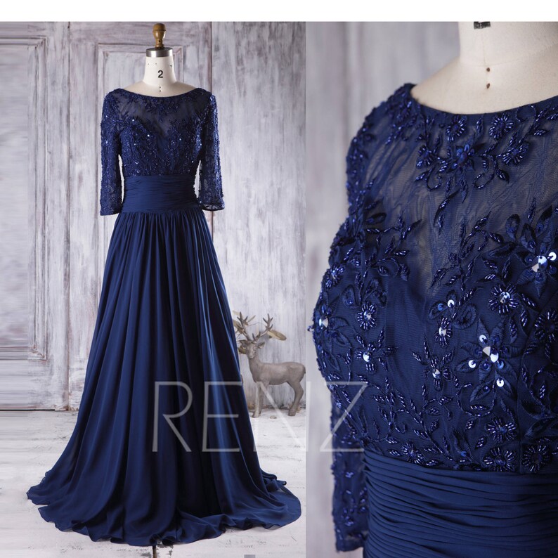 Sweetheart Chiffon Bridesmaid Dress Lace Sleeves
