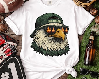 Philadelphia Football Shirt, Philly Eagle Tee, Eagle in Sunglasses T-Shirt, Philly Bird Game Day Tshirt, Philadelphia Football Fan Shirt