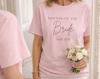 Personalized Mother Of The Bride Shirt,Custom Mother Of The Groom Shirt, Mom Of Bride Shirt, Custom Wedding Month Shirt, Wedding Day Tee