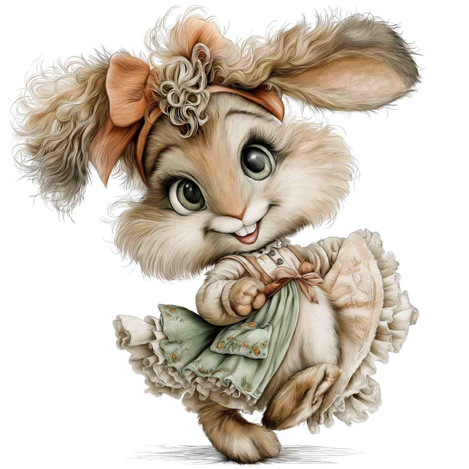 30 PNG Cute Bunny Clipart Bundle – Rabbit Graphics Digital Download for ...