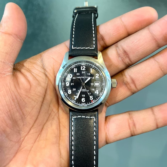 Hamilton Khaki Field H704450 Custom Mode Black Dial Date Automatic